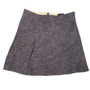 J. Crew Navy Cotton Tweed Career Skirt